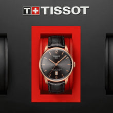 Load image into Gallery viewer, Tissot T Classic Chemin Des Tourelles Powermatic 80 Brown Dial Brown Leather Strap Watch for Men - T099.407.36.447.00