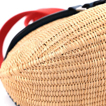 Load image into Gallery viewer, Swift Wicker Picnic Fishing Bag Bleu de Prusse