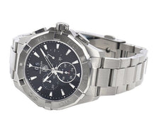Load image into Gallery viewer, Tag Heuer Aquaracer Chronograph Black Dial Silver Steel Strap Watch for Men - CAY1110.BA0927