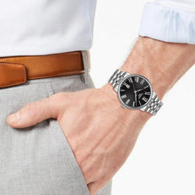 Load image into Gallery viewer, Tissot Carson Premium Black Dial Silver Steel Strap Watch For Men - T122.410.11.053.00