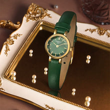 Load image into Gallery viewer, Tissot Lovely Round Green Mother of Pearl Dial Green Leather Strap Watch for Women - T140.009.36.091.00