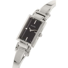 Load image into Gallery viewer, Bulova Classic Collection Black Dial Silver Steel Strap Watch for Women - 96L138