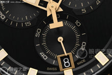 Load image into Gallery viewer, Tissot Supersport Chrono Black Dial Beige Nylon Strap Watch For Men - T125.617.37.051.01