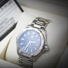 Load image into Gallery viewer, Tag Heuer Aquaracer Automatic Black Dial Silver Steel Strap Watch for Men - WAY2110.BA0928