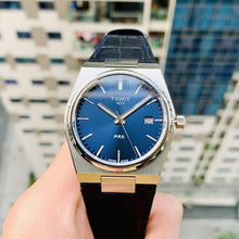 Load image into Gallery viewer, Tissot PRX Blue Dial Blue Leather Strap Watch for Men - T137.410.16.041.00