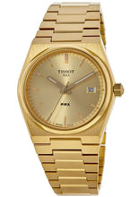 Load image into Gallery viewer, Tissot PRX Gold Dial Gold Steel Strap Watch for Men - T137.210.33.021.00