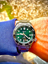Load image into Gallery viewer, Seiko Prospex 140th Anniversary Limited Divers Green Dial Silver Steel Strap Watch For Men - SPB207J1