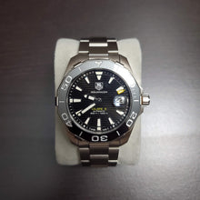 Load image into Gallery viewer, Tag Heuer Aquaracer Automatic Black Dial Silver Steel Strap Watch for Men - WAY211A.BA0928