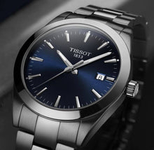 Load image into Gallery viewer, Tissot Gentleman Blue Dial Silver Steel Strap Watch For Men - T127.410.11.041.00