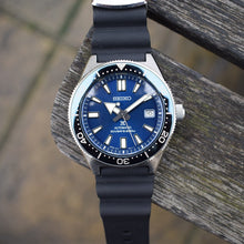 Load image into Gallery viewer, Seiko Prospex Analogue Automatic Diver Blue Dial Black Rubber Strap Watch For Men - SPB053J1