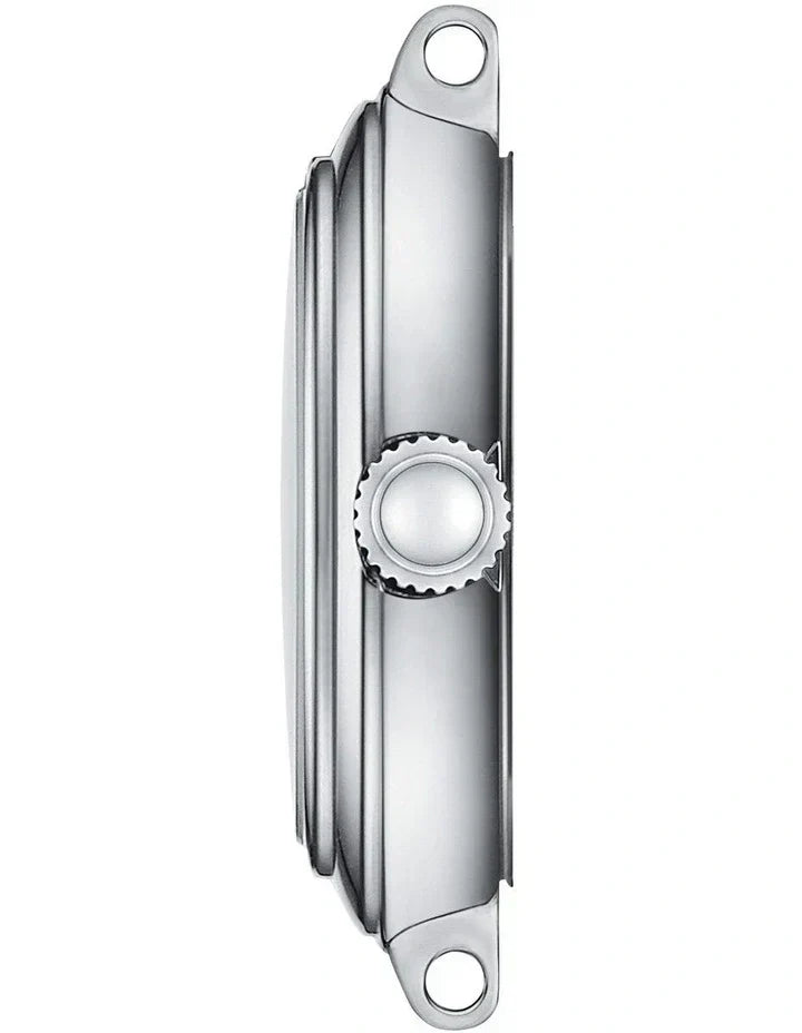 Tissot Bellissima Small Lady Silver Dial Black Leather Strap Watch For Women - T126.010.16.013.00