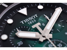 Load image into Gallery viewer, Tissot Seastar 1000 Chronograph Green Dial Silver Mesh Bracelet Watch For Men - T120.417.11.091.00