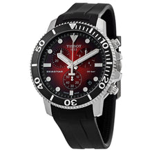Load image into Gallery viewer, Tissot Seastar 1000 Chronograph Red Dial Black Rubber Strap Watch For Men - T120.417.17.421.00