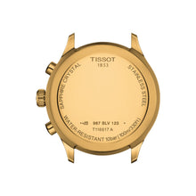 Load image into Gallery viewer, Tissot Chrono XL Classic Black Dial Gold Steel Strap Watch for Men - T116.617.33.051.00