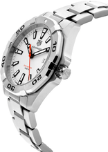 Load image into Gallery viewer, Tag Heuer Aquaracer Quartz White Dial Silver Steel Strap Watch for Men - WBD1111.BA0928