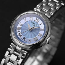 Load image into Gallery viewer, Tissot Bellissima Small Lady Light Blue Dial Silver Steel Strap Watch for Women - T126.010.11.133.00