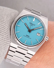 Load image into Gallery viewer, Tissot PRX Powermatic 80 Ice Blue Dial Silver Steel Strap Watch for Men - T137.207.11.351.00