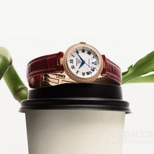 Load image into Gallery viewer, Tissot Bellissima Small Lady Diamonds Silver Dial Brown Leather Strap Watch For Women - T126.207.66.113.00