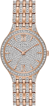 Load image into Gallery viewer, Bulova Crystal Collection Silver Crystals Dial Two Tone Steel Strap Watch for Women - 98L235
