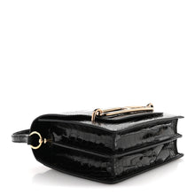 Load image into Gallery viewer, Shiny Alligator Mini Sac Roulis Black