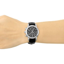 Load image into Gallery viewer, Tissot Dressport Chronograph Black Dial Black Leather Strap Watch for Women - T050.217.17.057.00