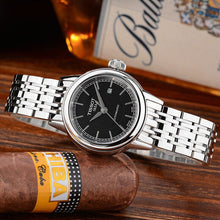 Load image into Gallery viewer, Tissot Carson Automatic Black Dial Silver Steel Strap Watch For Women - T085.207.11.051.00