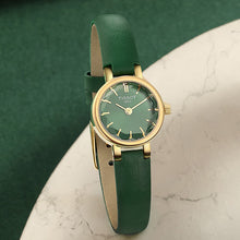 Load image into Gallery viewer, Tissot Lovely Round Green Mother of Pearl Dial Green Leather Strap Watch for Women - T140.009.36.091.00
