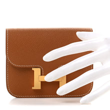Load image into Gallery viewer, Epsom Constance Slim Wallet Gold