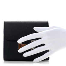 Load image into Gallery viewer, Epsom Verso Constance Short Wallet Bleu Indigo Rose Pourpre
