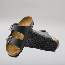 Load image into Gallery viewer, BIRKENSTOCK - ARIZONA 552113 - BLACK WAXY OILED LEATHER - NARROW FIT