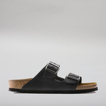 Load image into Gallery viewer, BIRKENSTOCK - ARIZONA 552113 - BLACK WAXY OILED LEATHER - NARROW FIT