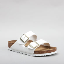 Load image into Gallery viewer, BIRKENSTOCK - ARIZONA 1005293 - PATENT WHITE SANDALS