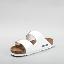 Load image into Gallery viewer, BIRKENSTOCK - ARIZONA 1005293 - PATENT WHITE SANDALS