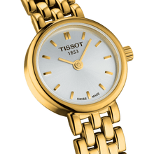 Load image into Gallery viewer, Tissot T Lady Lovely Silver Dial Gold Steel Strap Watch For Women - T058.009.33.031.00