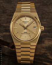 Load image into Gallery viewer, Tissot PRX Powermatic 80 Gold Dial Gold Steel Strap Watch for Men - T137.207.33.021.00