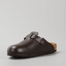 Load image into Gallery viewer, BIRKENSTOCK - BOSTON 60101 - DARK BROWN SMOOTH LEATHER