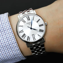 Load image into Gallery viewer, Tissot Carson Premium Silver Dial Silver Steel Strap Watch for Men - T122.417.11.033.00