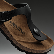 Load image into Gallery viewer, BIRKENSTOCK - GIZEH 845251 - BLACK OILED LEATHER
