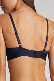 Glacé Triangle Bra in Navy