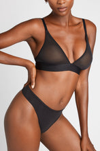 Load image into Gallery viewer, Sieve Triangle Bra in Black