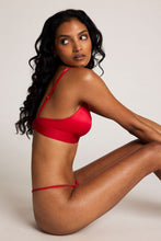 Load image into Gallery viewer, Glacé Triangle Bra in Cerise
