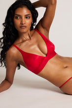 Load image into Gallery viewer, Glacé Triangle Bra in Cerise