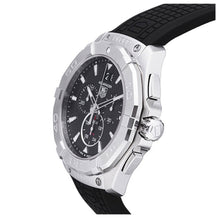 Load image into Gallery viewer, Tag Heuer Aquaracer Chronograph Black Dial Black Rubber Strap Watch for Men - CAY1110.FT6041