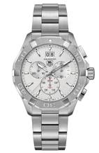 Load image into Gallery viewer, Tag Heuer Aquaracer White Dial Silver Steel Strap Watch for Men - CAY1111.BA0927