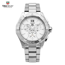 Load image into Gallery viewer, Tag Heuer Aquaracer White Dial Silver Steel Strap Watch for Men - CAY1111.BA0927