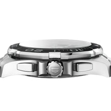 Load image into Gallery viewer, Tag Heuer Aquaracer Quartz Chronograph Black Dial Silver Steel Strap Watch for Men - CAY111A.BA0927