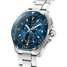 Load image into Gallery viewer, Tag Heuer Aquaracer Blue Dial SIlver Steel Strap Watch for Men - CAY111B.BA0927