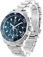 Load image into Gallery viewer, Tag Heuer Aquaracer Blue Dial SIlver Steel Strap Watch for Men - CAY111B.BA0927