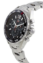 Load image into Gallery viewer, Tag Heuer Senna Chronograph Special Edition Black Dial Silver Steel Strap Watch for Men - CAZ1015.BA0883