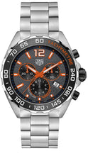Load image into Gallery viewer, Tag Heuer Formula 1 Chronograph Ceramic Black Dial Silver Steel Strap Watch for Men - CAZ101AH.BA0842